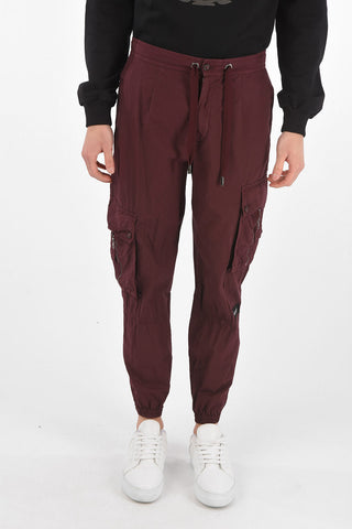 Drawstring Cotton Cargo Pants