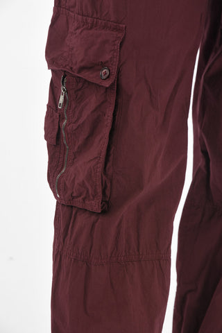 Drawstring Cotton Cargo Pants