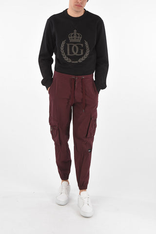Drawstring Cotton Cargo Pants