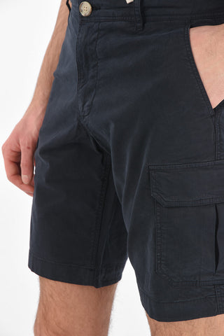 Cotton Cargo Shorts with Belt Loops