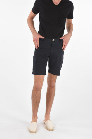 Cotton Cargo Shorts with Belt Loops