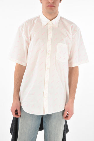 All-Over Logo Cotton Shirt
