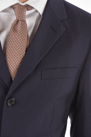 3 Button Single-breasted Virgin Wool Suit