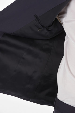 3 Button Single-breasted Virgin Wool Suit