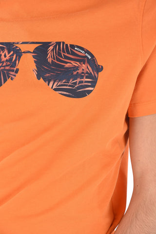 Crew Neck Printed Cotton T-Shirt