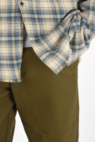 Camicia tartan con collo coreano