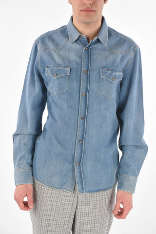 Light Wash LEISURE FIT Denim Shirt