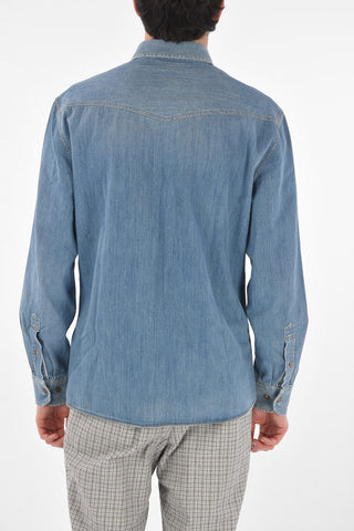 Light Wash LEISURE FIT Denim Shirt