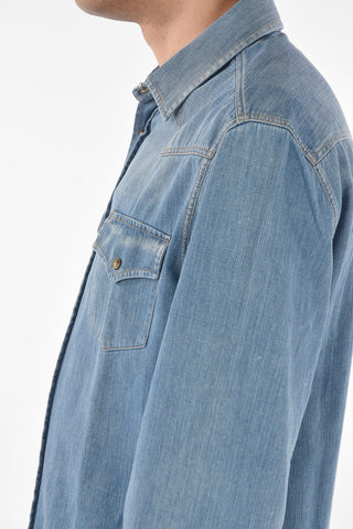 Light Wash LEISURE FIT Denim Shirt