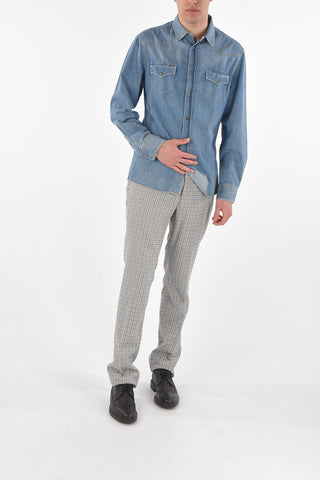 Light Wash LEISURE FIT Denim Shirt