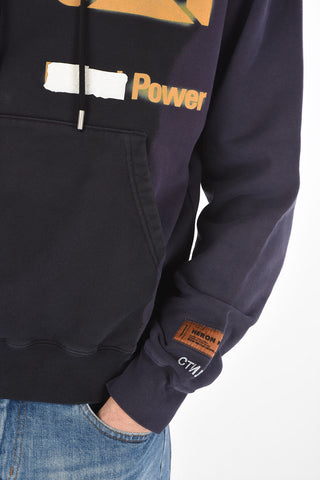 Printed CAT POWER Hooded Sweatshirt