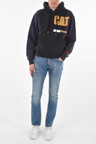 Printed CAT POWER Hooded Sweatshirt