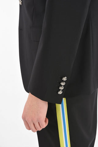 Peak Lapel MARTINI Blazer with Jewel Buttons