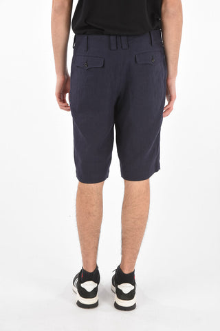 Shorts 5 Tasche in Lino con Passanti
