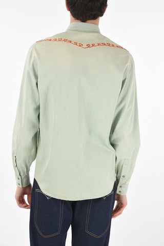 Embroidered EAGLE Denim Shirt