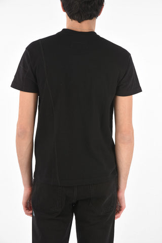 Crewneck T-shirt with Embroidered Logo