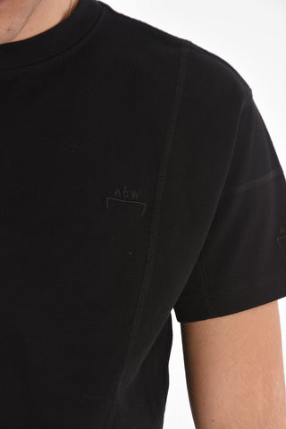 Crewneck T-shirt with Embroidered Logo