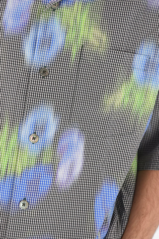Camicia Gingham Sfumata con Taschino