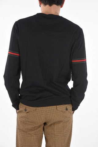 T-shirt Girocollo a Maniche Lunghe
