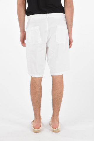 4 Pocket Double-pleated Cotton Shorts