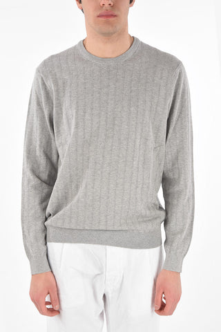 Crew Neck Cotton and Cashmere Sweater