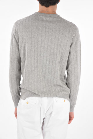 Crew Neck Cotton and Cashmere Sweater