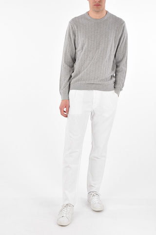 Crew Neck Cotton and Cashmere Sweater
