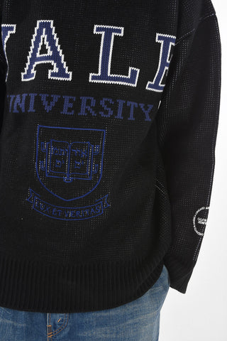 Oversized Crewneck Embroidered Sweater
