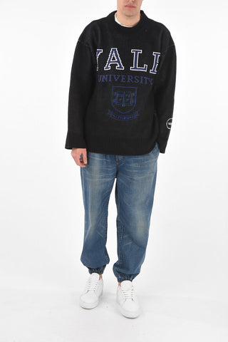 Oversized Crewneck Embroidered Sweater