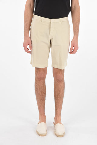 4 Pocket Cotton Shorts with Belt Loops