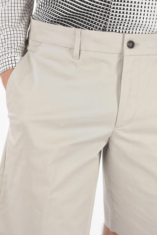 4 Pocket Stretch Cotton Shorts with Belt Loops