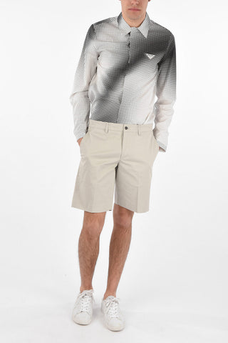 4 Pocket Stretch Cotton Shorts with Belt Loops