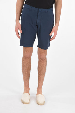 4 Pocket Cotton Shorts with Belt Loops