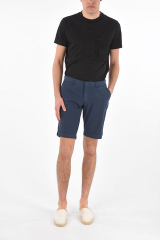 4 Pocket Cotton Shorts with Belt Loops
