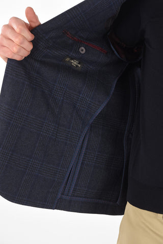 Blazer ACADEMY SOFT a due bottoni Tartan in Lana con tasche a toppa
