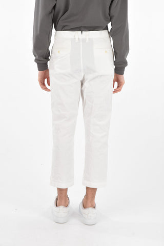4 Pocket Double-pleated Cotton Pants