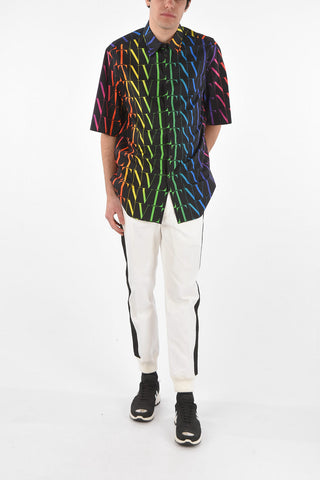 Short-sleeved Monogram Printed Shirt