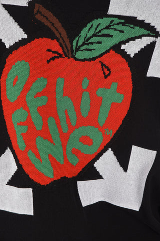 Felpa APPLE OVER in Maglia con Cappuccio 