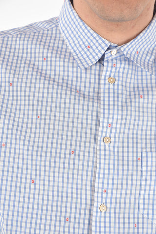 Checked classic collar Shirt with breast pocket