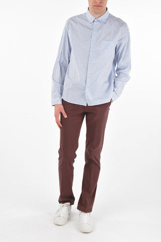 Checked classic collar Shirt with breast pocket