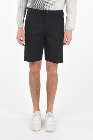 4 Pocket Stretch Cotton Shorts with Belt Loops