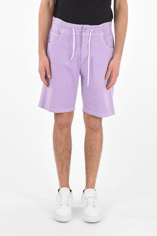 5 Pocket Denim Shorts with Drawstring
