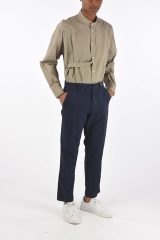 Mid waist 4 pockets chinos pants