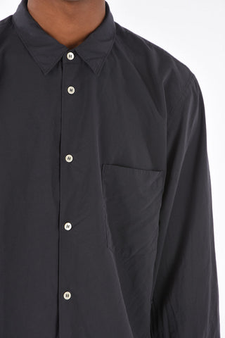 HOMME PLUS classic collar shirt with breast patch pocket