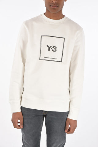 Y-3 YOHJI YAMAMOTO Felpa Girocollo con Stampa Logo