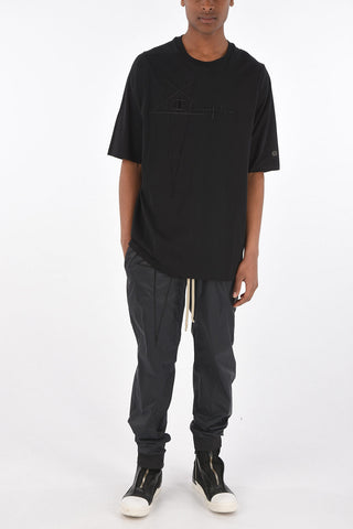 CHAMPION t-shirt girocollo JUMBO con ricamo frontale