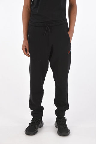 pantaloni jogger in felpa con coulisse in vita