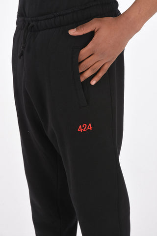 pantaloni jogger in felpa con coulisse in vita