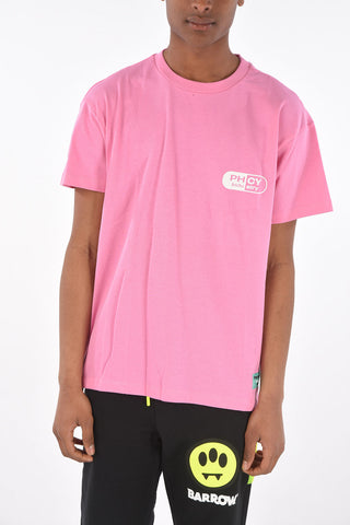 t-shirt girocollo con stampa