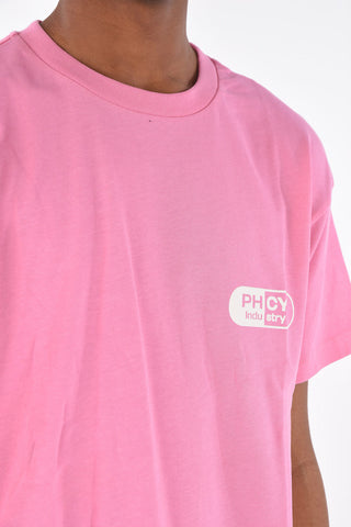t-shirt girocollo con stampa